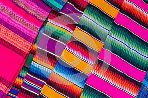 Colored fabric from peru photo