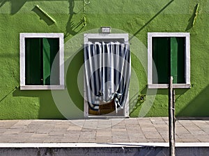 Colored facade in Burano