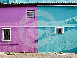 Colored facade in Burano