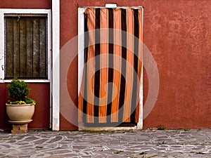 Colored facade in Burano