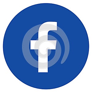 Colored facebook logo icon