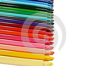 Colored felt-tip pens