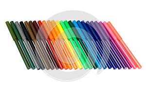 Colored felt tip pens