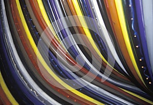 Colored fiber optic cables