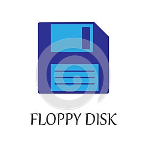 colored floppy disc icon. Element of web icon for mobile concept and web apps. Detailed colored floppy disc icon can be used for