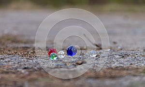 Colored glass balls