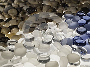 Colored glass stones