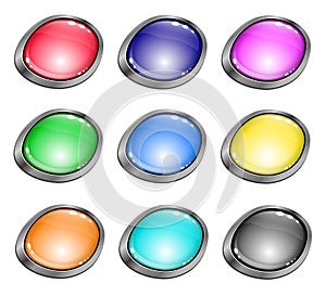 Colored glossy buttons for website