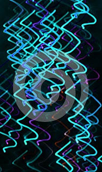 Colored Glowing Lines Background