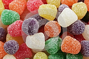 Colored Gumdrops In Macro