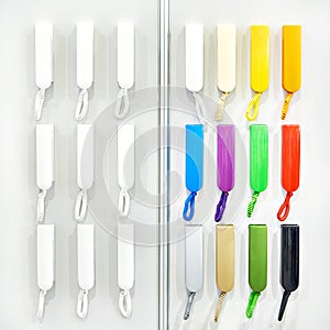 Colored handsets of intercom