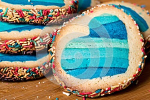 Colored hearth cookies