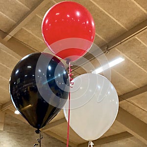 Colored Helium Filled Party Balloons