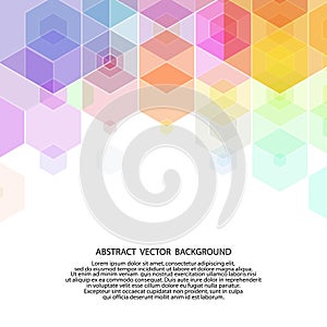 colored hexagon background. vector illustration. abstract image. polygonal style. eps 10