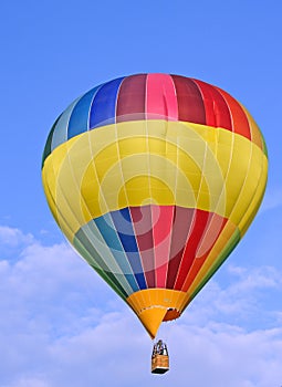 Colored hot-air ballon