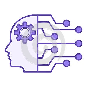 Colored Humanoid Icon.