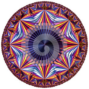 Colored hyperbolic tesselation