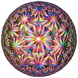 Colored hyperbolic tessellation