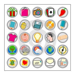 Colored Icon Set 3 - Version1