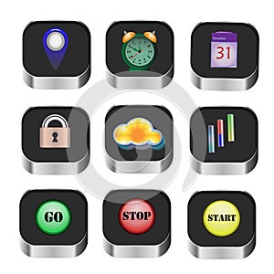 Colored icons web tools for your interface