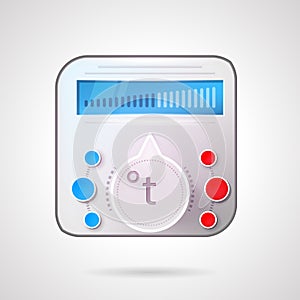 Colored illustration of temperature regulator