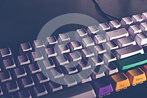 Colored keyboard buttons