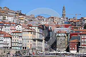 Colored Landscapes Boat Architectural City of Porto Portugal Europe