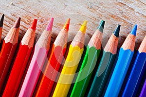 Colored lead pencils