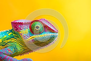 A close up of a lizard with an isolated background