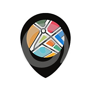 Colored location icon