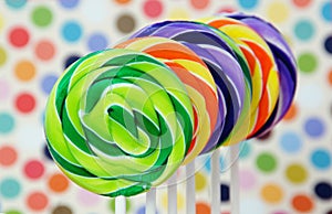 Colored lollipops