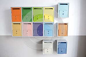 Colored Mail Boxes