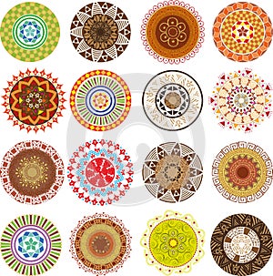 colored mandalas