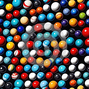 colored marbles, AI-generatet