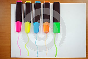 Colored markers on paper.