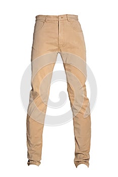 Colored Men Pants isolated on white background