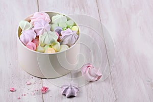 Colored Meringue Cookies