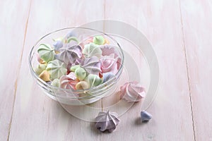 Colored Meringue Cookies