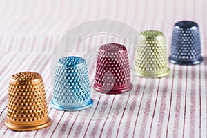 Colored Metallic Thimbles