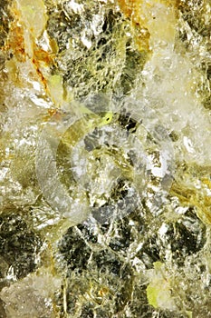 Colored Mix of Minerals forming Abstract Artwork