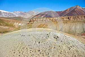 Colored mountains in Kichik-Alai valley