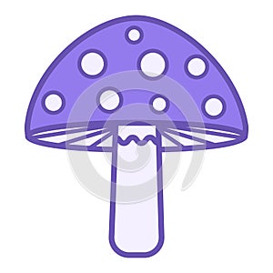 Colored Mushroom Icon.