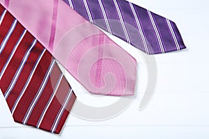 Colored neckties