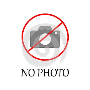 colored no photo sign icon. Element of web icon for mobile concept and web apps. Detailed colored no photo sign icon can be used