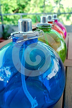 Colored Oil Lamps