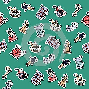 Colored old age pattern