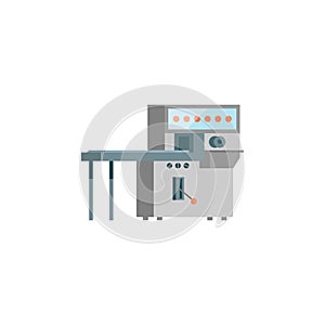colored packing machine production icon. Element of production for mobile concept and web apps illustration. Colored icon for