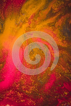 Colored paints divorce blurred abstract background