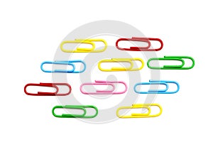 Colored paper clip