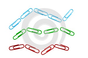 Colored paper clip